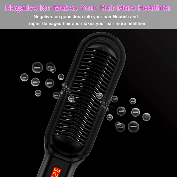 Ionic Hair Straightening Brush Comb NWT - Picture 9 of 10